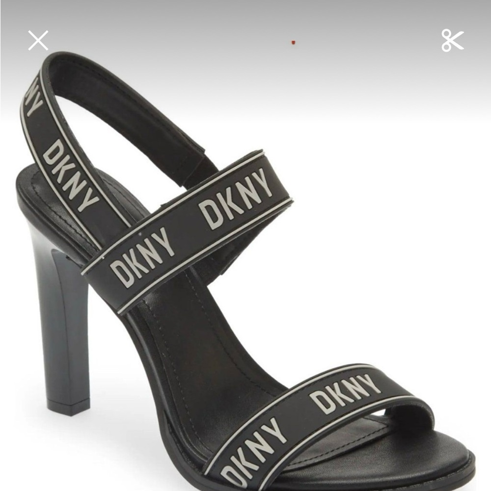 DKNY Black Balder Slingback Strappy Heels | Sz 9 | NWT - Picture 2 of 6